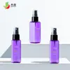 Jieying Frasco Quadrado de 50ml Tônico Essencial para Engarrafamento Frasco Spray de Protetor Solar Frasco de Amostra Plástico PET Cosmético