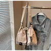 Bolso de Hombro Impermeable de Nailon con Cordón Estilo Japonés 2025 Nuevo para Viaje Casual Versátil de Gran Capacidad Cruzado