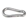 Clip de Aço Inoxidável 304 para Cabo de Aço com Argola Giratória Fixa, Mosquetão, Clip para Cachorro, Porta-Chaves com Trava, Industrial