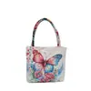 Estilo Étnico de Yunnan Nova Bolsa de Tecido de Areia Flor de Seda Dourada Bolsa de Mão Bolsa de Lona Bordada Feminina Casual Pequena Bolsa Bordado