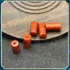 Jadegem jadeíta vermelha contas tubulares de corte reto furo reto contas barril contas soltas lote solto pulseira de contas artesanal diy acessórios de joalheria cilíndrico