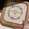 Pulseira de Diamante Colorido Dopamina com Zircônia Irregular para Mulheres, Joia de Cristal Exquisita de Luxo Leve de Nicho, Acessório Versátil com Senso de Estilo