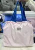 Bolsa de compras plegable protección ambiental hombro portátil bolsa de almacenamiento portátil supermercado gran capacidad impermeable en stock entrega de una sola pieza
