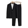 Traje de primavera y verano fino y holgado con colgante para hombre, vestido de negocios, informal, a la moda, chaqueta de traje pequeña a la moda.
