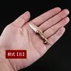 En stock Navaja Mini Navaja Plegable Navaja de Bolsillo Legal Navaja de Latón Llavero Desempaquetado Expreso Desempaquetado Navaja Pequeña