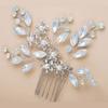 Accesorios para el cabello de novia, peine pequeño con forma de diamante de cristal proteico, venta directa de fábrica transfronteriza