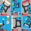 Pistola de Clavos a Gas Multiusos, Pistola de Clavos de Acero Eléctrica para Puertas y Ventanas de Agua y Electricidad, Pistola de Clavos Neumática para Techos de Concreto