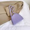 Bolsa Tejida de Algodón Gran Capacidad Bolso de Hombro para la Playa Calado Bolso de Mano Bolso para Mujer Bolso Cruzado Tote Bolsa Tejida de Cuerda de Algodón Paja