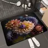 Alfombrillas de suelo con diseño de flor tridimensional 3D, para el hogar, baño, absorbentes de agua, antideslizantes, alfombrillas para pies, alfombrillas de suelo para baño, venta al por mayor