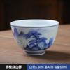 Taza de té azul y blanca pintada a mano Dehua, taza de té de cerámica, taza maestra, taza para el hogar, juego de té de kung fu, accesorios, taza de té individual de cerámica
