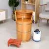 Barril de burbujas para pies de fábrica barril de fumigación de roble barril de vapor calefacción a temperatura constante bañera de pies bañera de pies para pies un lote