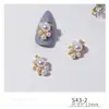 LZ Nueva Joyería de Circonita para Arte de Uñas Alas de Pegaso Perla Unicornio Oscuro Lazo Borla Material de Decoración de Uñas