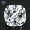 Huagang gema fertilizante cuadrado 12# Superficie de anillo de corindón blanco piedra desnuda cojín tesoro blanco azul artificial cera de alta temperatura piedra incrustada