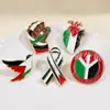 Broche Insígnia Bandeira Nacional Popular Transfronteiriça Acessórios DIY Broche Bandeira da Paz do Paquistão Pino de Cartão Fabricante Atacado