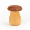 Tubo de palito de dente de cabeça de cogumelo de nogueira Caixa de palito de dente de madeira de faia Personalidade transfronteiriça Criativa Pote de palito de dente de madeira Enfeites de mesa de jantar