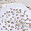 K9 Sem Costura Fundo Aberto 6*8 Ovo de Pombo Seda Empilhado Diamante Transparente Iluminador DIY Arte de Unha de Luxo Leve Bola de Diamante