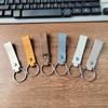 Cross-border Cowhide Car Keychain Acessórios Pingente Key Ring U-plate Lanyard Leather Case Promocional Presente Couro Fivela Suspensa