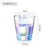Taza de Agua de Vidrio de Colores Phnom Penh Resistente a Altas Temperaturas Hecha a Mano Estilo Ins Alto Valor de Color Taza con Patrón de Martillo de Colores para el Hogar Celebridad de Internet
