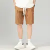 Pantalones Cortos de Seda de Hielo para Hombre Verano Finos Transpirables de Cinco Puntos Marca de Moda Sueltos para Chicos Deporte y Ocio Pantalones de Longitud Media Estilo Pareja