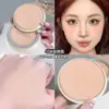 Fuente transfronteriza Lamera Corrector Polvo de Maquillaje Transparente Galletas Húmedas Doble Uso Duradero y No Fácil de Sellar con Borla 10g