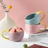 Copo de Cerâmica Criativo Personalizado Transfronteiriço, Xícara de Café para Casal de Alto Valor, Xícara para Presente, Copo para Água, Caneca de Cerâmica