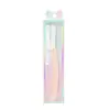 Cuchillo Plegable Chuanqier Portátil de Acero Inoxidable para Dar Forma a una Sola Ceja Herramienta Segura para Afeitar Cejas para Principiantes