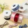 Rollo Grande de Listón Plateado Metálico de Varios Tamaños Lazo Hecho a Mano DIY Accesorios para el Cabello Materiales de Decoración Listón