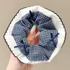 Elástico de cabelo com laço de renda francesa, scrunchie oversized, estilo casual, acessório de cabelo para coque elegante, faixa de cabelo, elástico de cabelo grande para mulheres