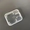 Estojo para Cartão de Memória Tf Cartão Sd Cartão Duplo Ultra Fino Pequena Caixa Branca Plástico Pp Transparente Embalagem com Tampa Flip Integrada t Card Caixa Branca