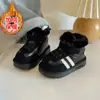 Botas de Nieve para Niños Zapatos para Niños 2026 Invierno Nuevo Engrosadas y Forradas de Felpa Zapatos Cálidos de Algodón para Bebés y Niños Pequeños Mocasines para Niñas
