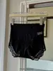 Pantis de Encaje de Cintura Alta con Control Ligero del Vientre para Mujer, Malla Francesa Semitransparente, Levanta Glúteos, Cintura Ceñida, Calzones de Algodón Puro para Mujer con Entrepierna Extendida