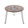 Estufa para Hervir Té, Fogata, Estufa de Mesa para Té, Parrilla para Barbacoa al Aire Libre, Set de Parrilla de Carbón Plegable, Mesa de Barbacoa Plegable