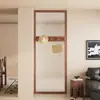 Estética de la Dinastía Song: Biombo de Madera Maciza con Pantalla de Cristal para el Vestíbulo Frente a la Puerta, Biombo de Madera de Nogal Negro Estilo Chino Nuevo para Privacidad