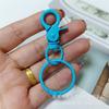 Llavero con pinza de pintura de color, directo de fábrica, hebilla para perro, anillo para libro, anillo de hojas sueltas, juguete, joyería, hebilla colgante