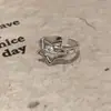 Anillo retro estilo vintage para mujer, versátil y moderno, adecuado para apilar, con un diseño único y elegante microincrustado, anillo para el dedo índice estilo ins, nuevo modelo de moda