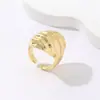 Anillo de Moda Trendy para Mujer, Nuevo Estilo Marino Transfronterizo Europeo y Americano, Textura de Caracola, Alta Calidad, Simple