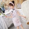 Cheongsam para Niños Nuevo 2024 Vestido de Niña Vestido de Verano Traje Antiguo de Niña Estilo República de China Falda de Niña