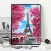 Nova bordado de diamante DIY Torre Eiffel ponto diamante pintura decorativa 5d pintura de diamante ponto cruz diamante completo fabricantes atacado