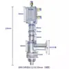 Acero Inoxidable 304 Máquina de Llenado Soplado Anti-Goteo Boquilla Recta Abrazadera 50.5 Tipo Boquilla de Descarga de Líquido Pasta