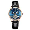 Ai Lang 2026 Modelo Nuevo Reloj de Marca Genuina para Mujer, Reloj Mecánico Totalmente Automático, Correa de Cuero de Moda Tendencia, Resistente al Agua