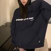 Moletom com Capuz e Forro de Lã de Caranguejo com Cinco Painéis para Mulheres, Outono e Inverno, Solto, Estilo Coreano, Novo Modelo, Blusa para Estudantes, Roupas Femininas, Comércio Exterior do Sudeste Asiático