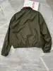 [En Stock] Estilo Igual al de Song Jia Chaqueta Bomber Reversible Clásica Impermeable y Cortavientos