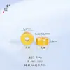 Accesorios Dorados Brillantes de 24K para Manualidades, Pulsera de Cuentas de Tabletas con Diamantes Incrustados de Terciopelo, en el Mismo Estilo que la Tienda de Oro Puzuo, Pulsera de Cuentas Rectas de Nuevo Estilo Chino