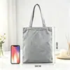 Bolsas de lona personalizadas con bloques de color para eventos corporativos, ferias comerciales, regalos promocionales, bolsas de compras y campañas de reclutamiento en campus.