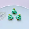 Accesorios Navideños de Resina de Dibujos Animados Accesorios para Zuecos Horquilla DIY Joyería Piezas Pequeñas Funda para Teléfono Móvil Parche de Pegamento Cremoso
