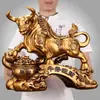 Toro Toro Atrae Riqueza Toro Feng Shui Adorno Entrada Objeto Auspicioso Oficina Sala de Estar Gabinete de Vino Regalo