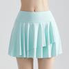 Falda Corta de Tenis de Verano Chuanton con Bolsillo Anti-desplazamiento para Deportes al Aire Libre Secado Rápido Transpirable para Correr Culottes de Yoga Plisados para Mujer