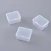 Caja de plástico transparente para empaque de productos pequeños, juguetes, joyería, aretes, accesorios de ferretería, componentes y caja de almacenamiento para cuentas