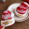 Accesorios navideños DIY estilo europeo y americano accesorios tridimensionales para el cabello de niña lindos sombrero navideño diadema material zapato sombrero pasador decoración