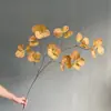 Serie de Hojas de Eucalipto Simuladas, Múltiples Estilos de Hojas de Manzana, Eucalipto Rojo Cadena de Dinero, Hojas de Planta para Boda